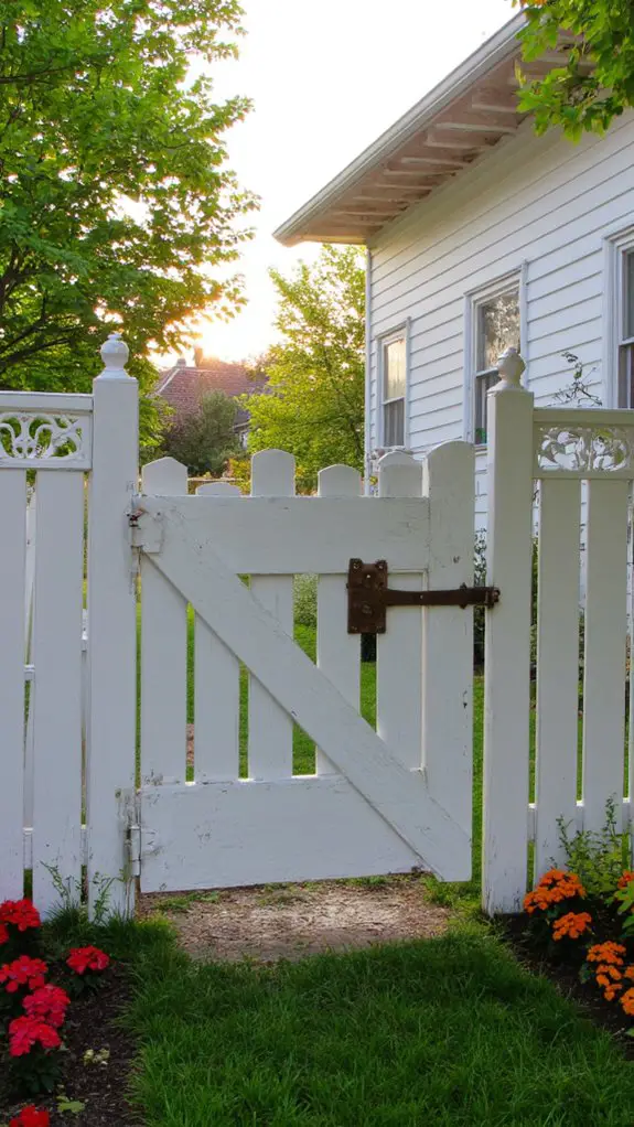 decorative fence enhances charm