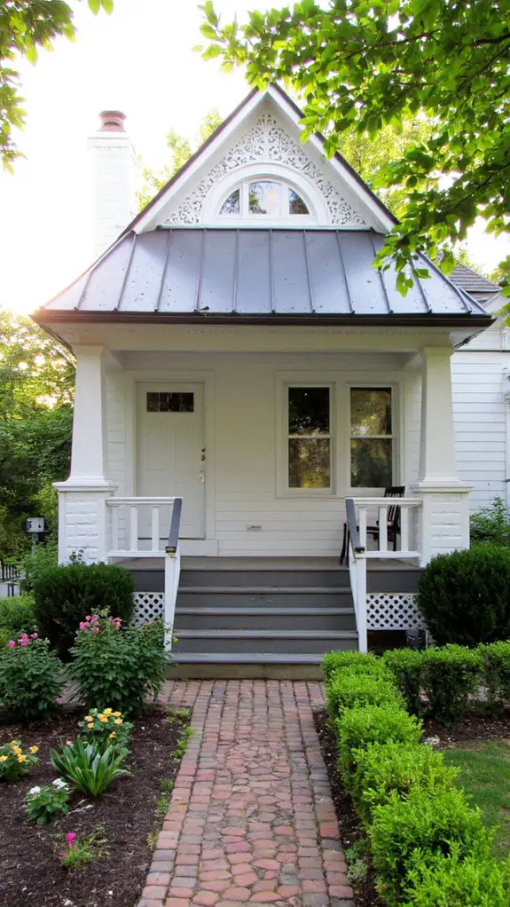 decorative metal eaves enhance