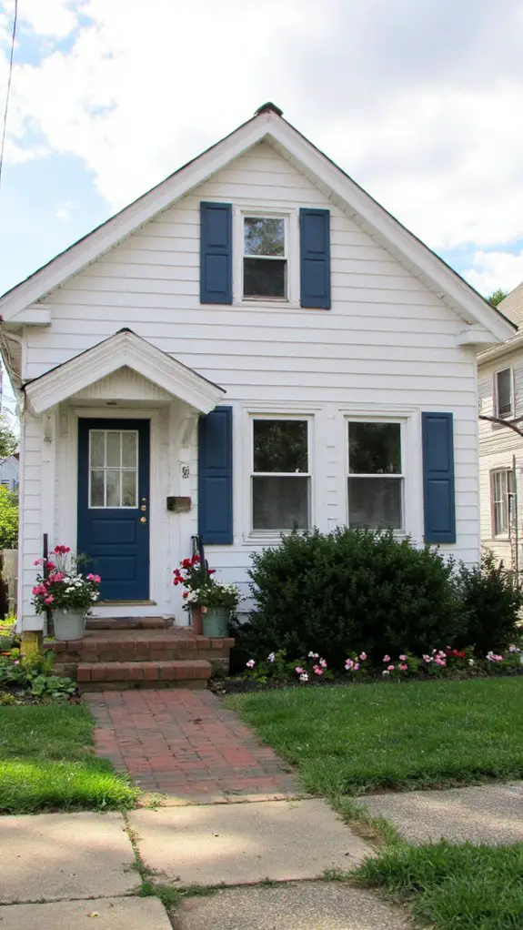 decorative shutters enhance charm