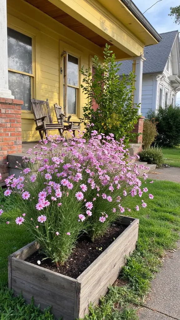delicate blooms complementing yellow