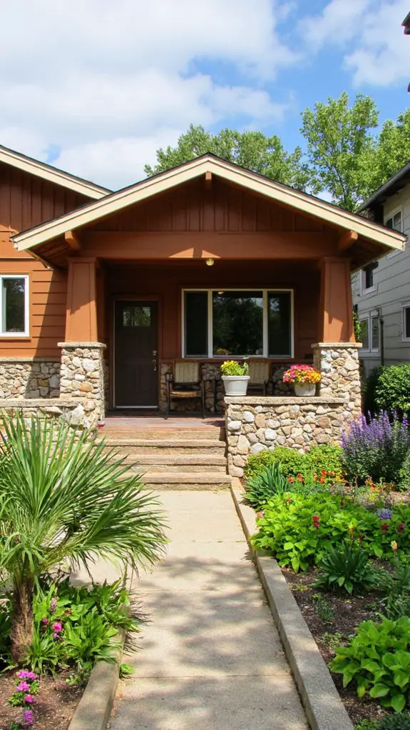 durable brown stone exterior