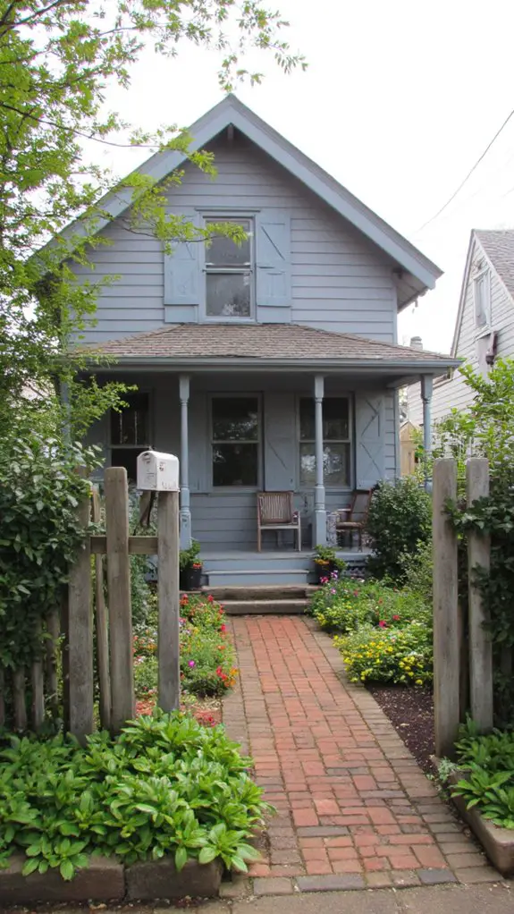 dusty blue trim charm