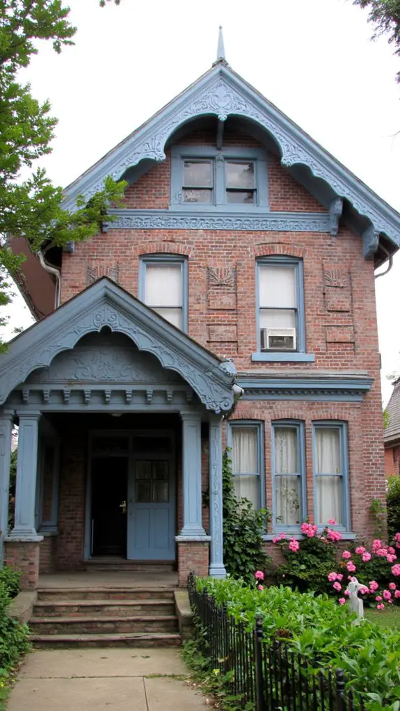 dusty blue victorian elegance