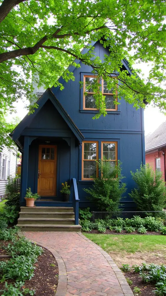 earthy blue black harmony