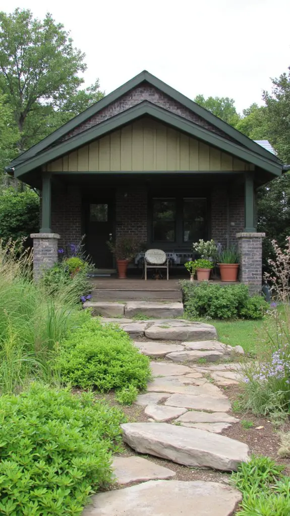 earthy tones create tranquility