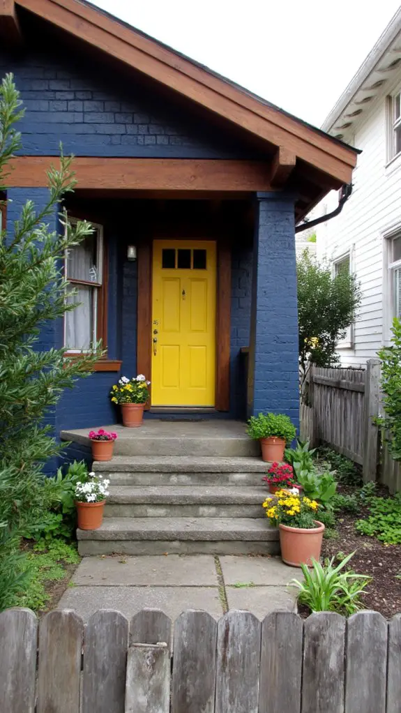 earthy tones vibrant accents