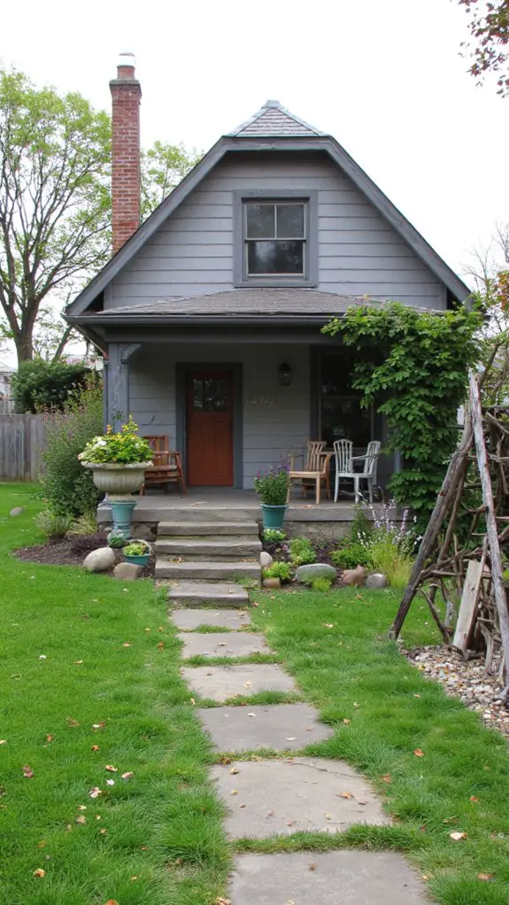 eclectic gray house aesthetics