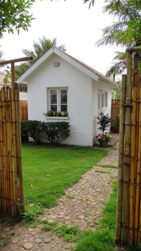 eco friendly bamboo privacy fence