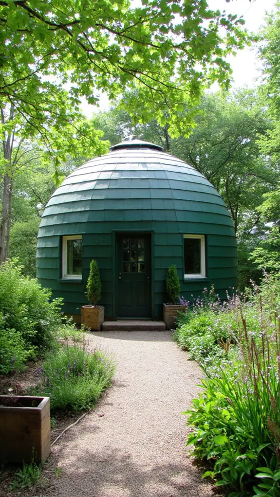 eco friendly geodesic dome home