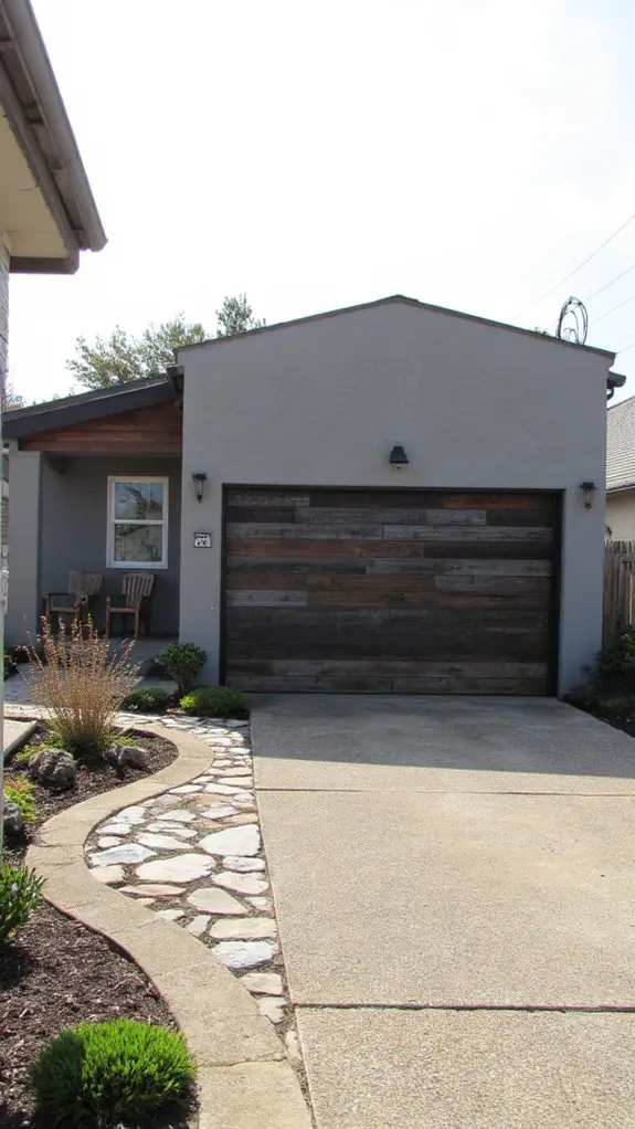 eco friendly reclaimed garage door