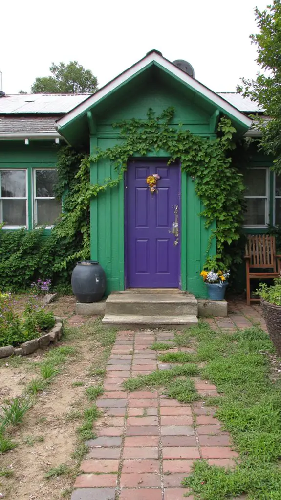 eco friendly vibrant entrance