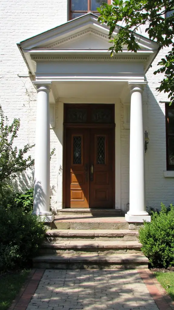 elegant architectural entrance design