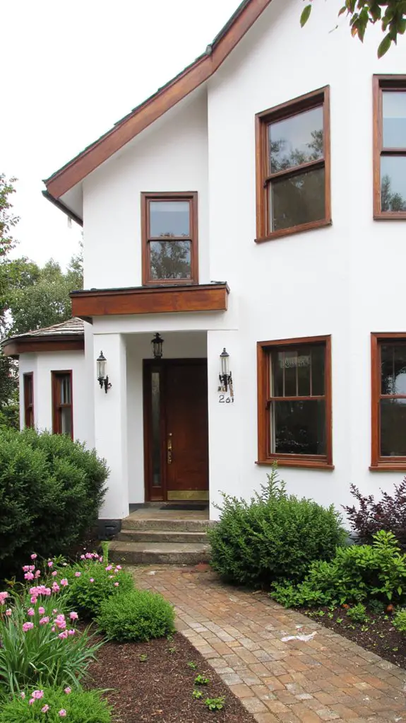 elegant architectural trim accents