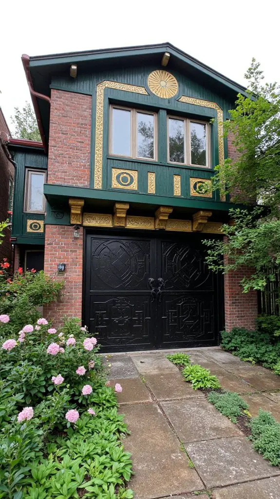 elegant art deco entrance