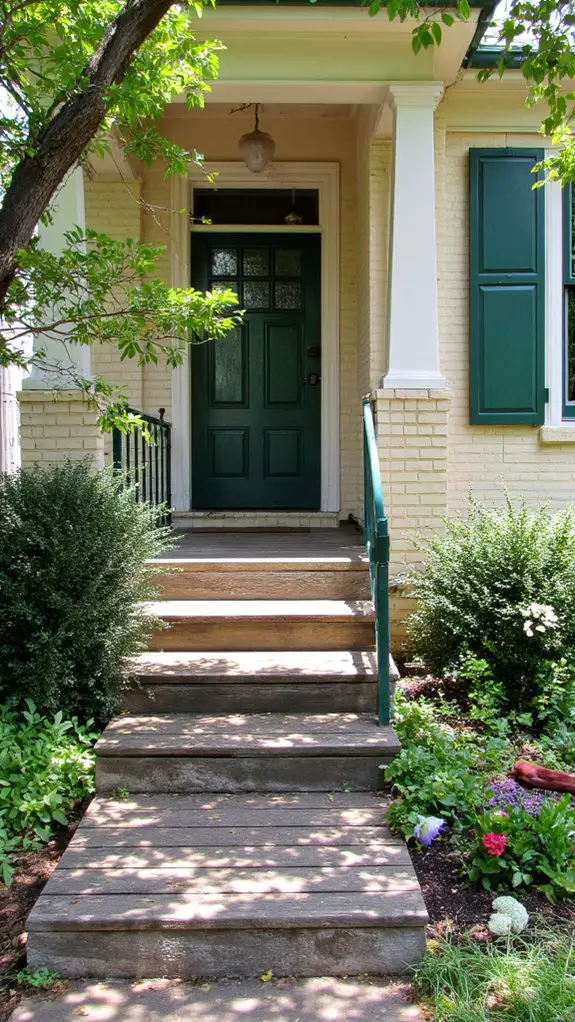 elegant beige and green
