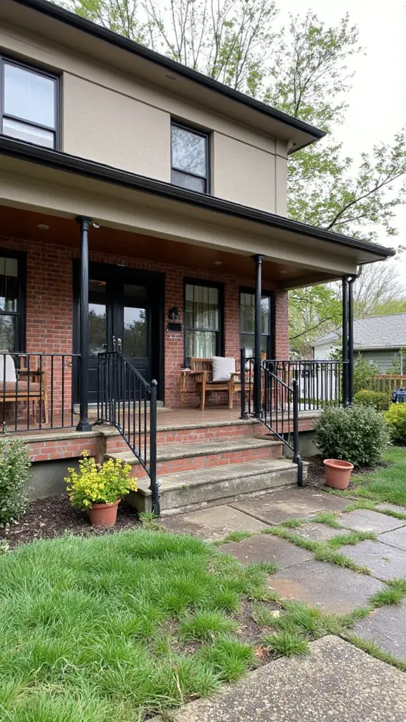 elegant beige with black accents