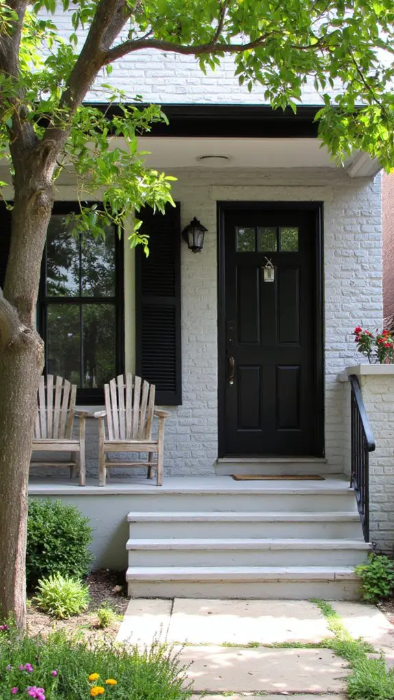 elegant black accent contrast