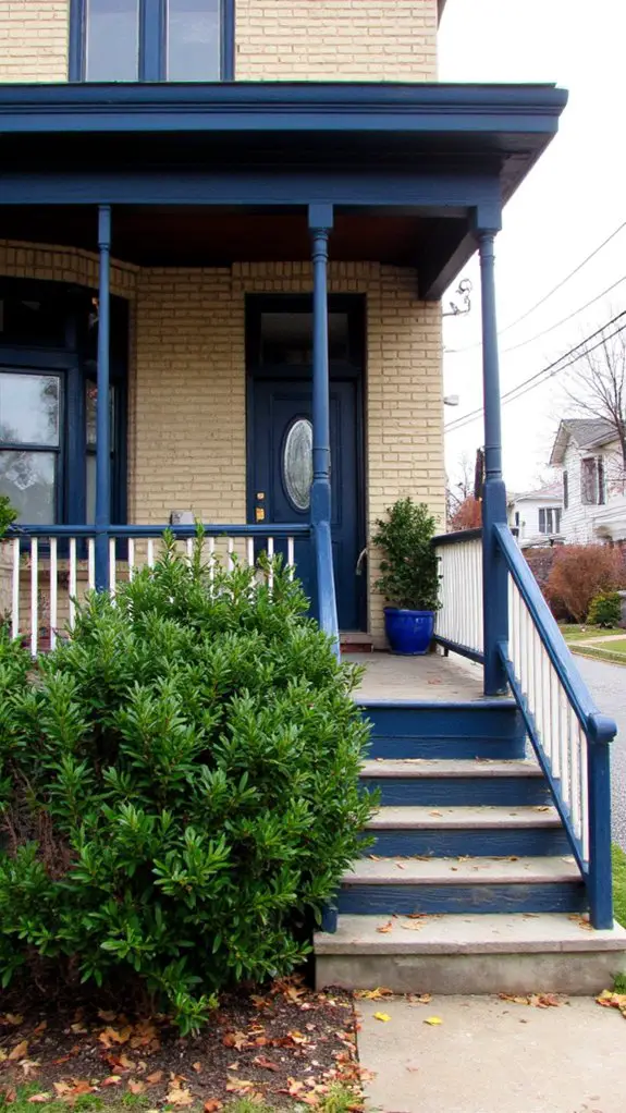 elegant blue and cream