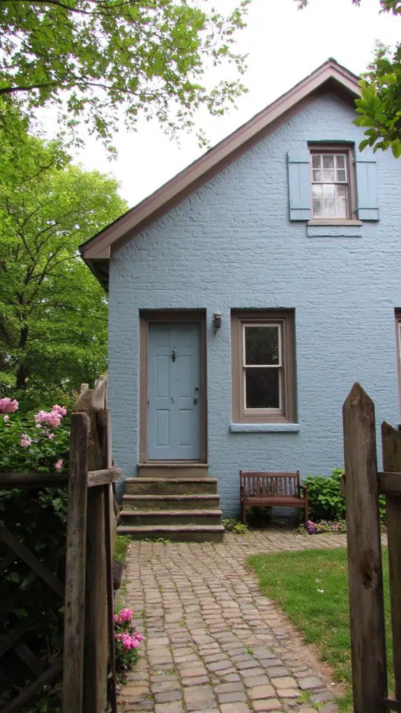 elegant blue and taupe