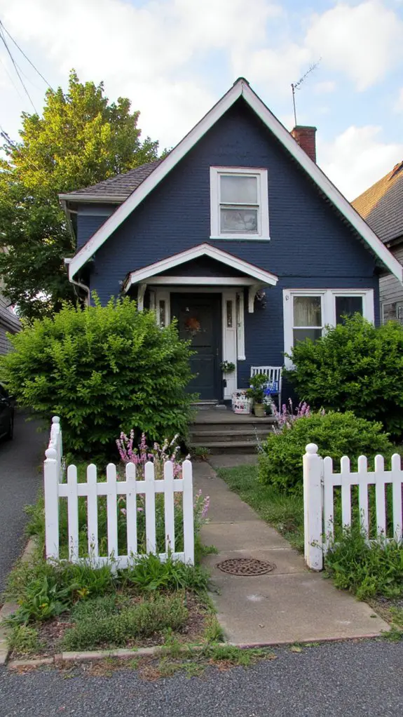 elegant blue and white