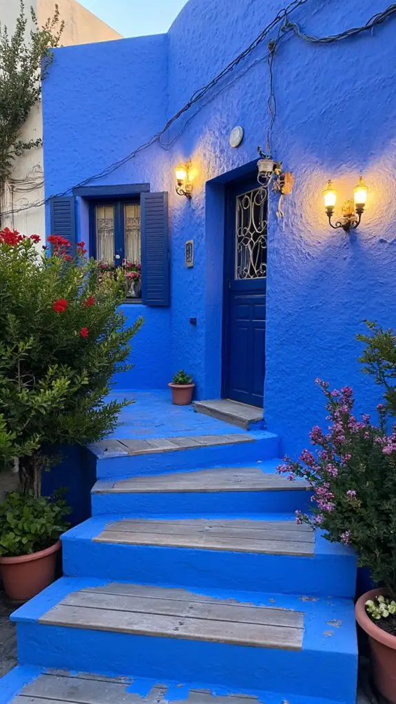 elegant blue lighting fixtures