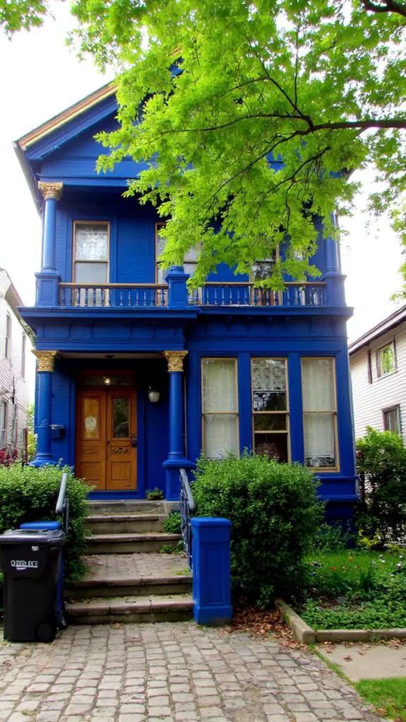 elegant blue victorian charm