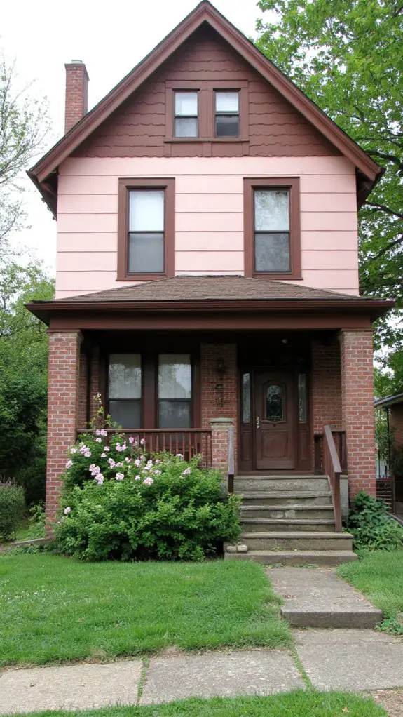 elegant blush and cocoa