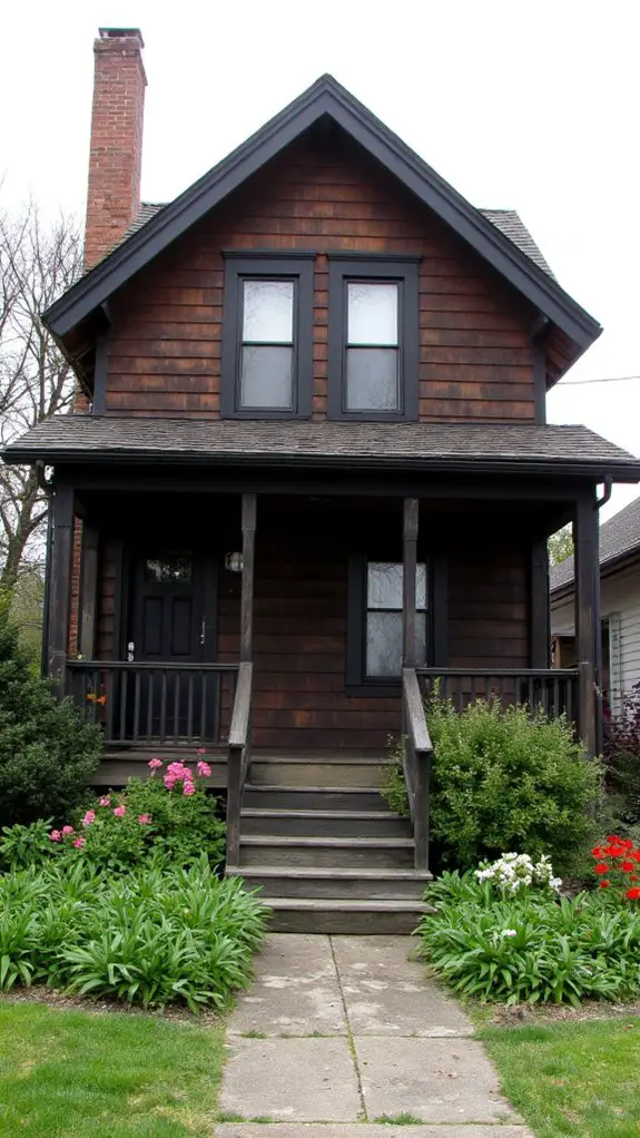 elegant brown and black