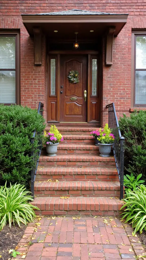 elegant brown and red