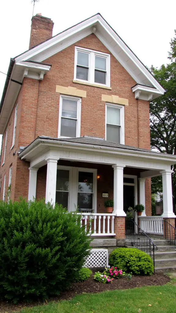 elegant brown colonial charm