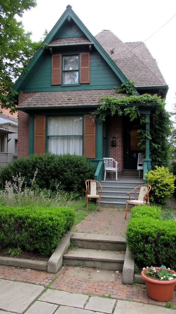 elegant bungalow with contrast