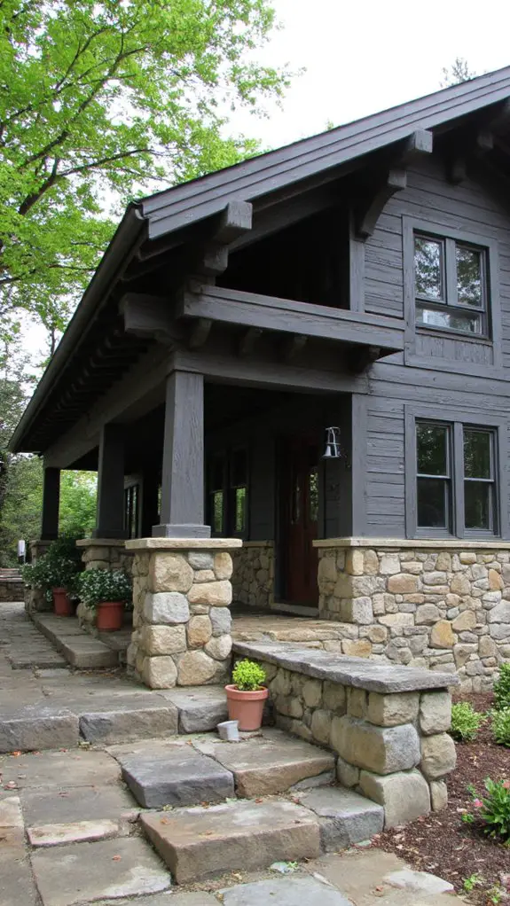 elegant cedar and stone