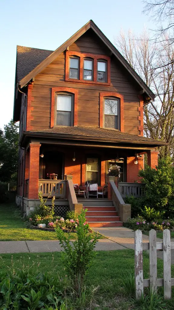 elegant chocolate red combination