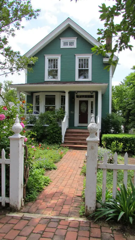 elegant colonial home contrast