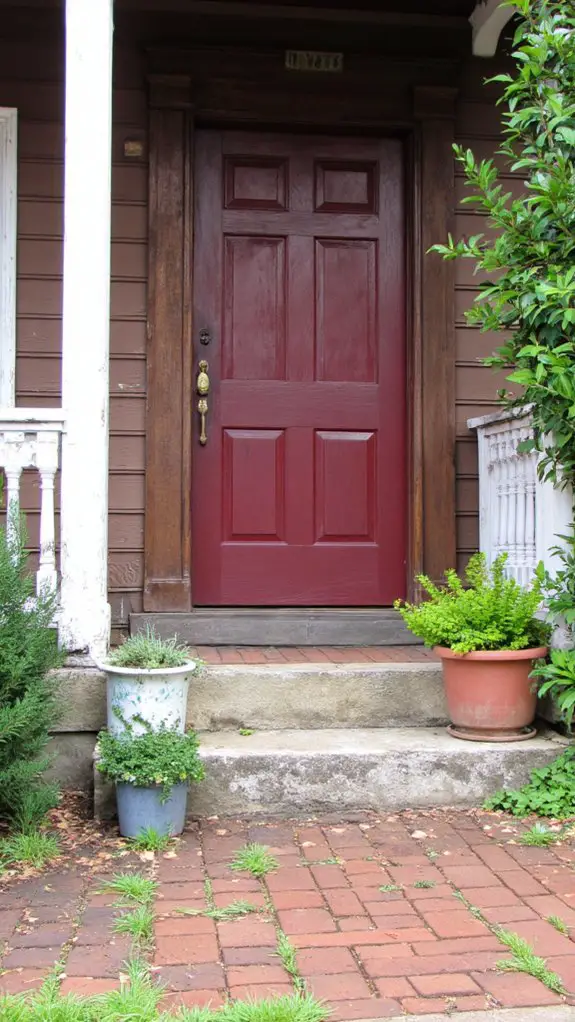 elegant contrast enhances curb appeal