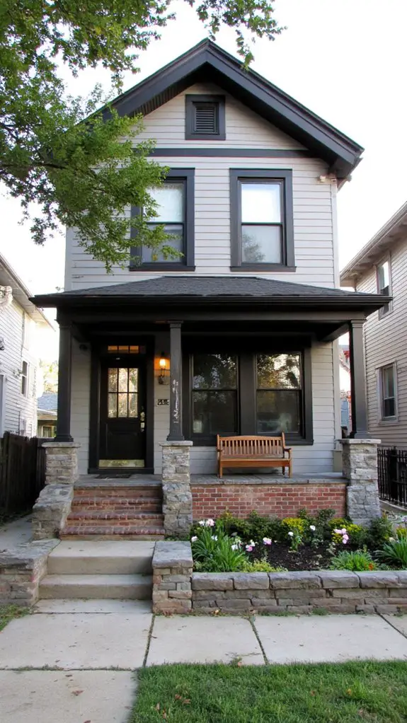 elegant contrast for exteriors