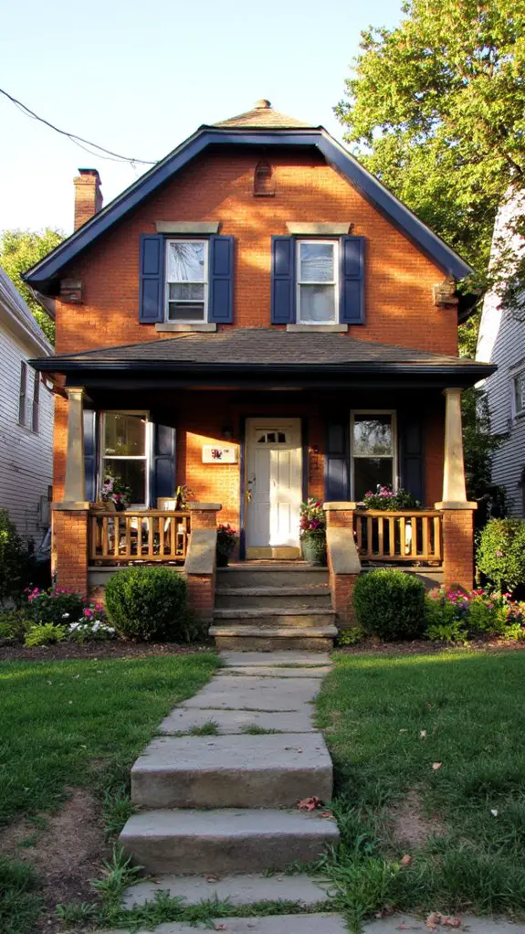 elegant contrast in exterior