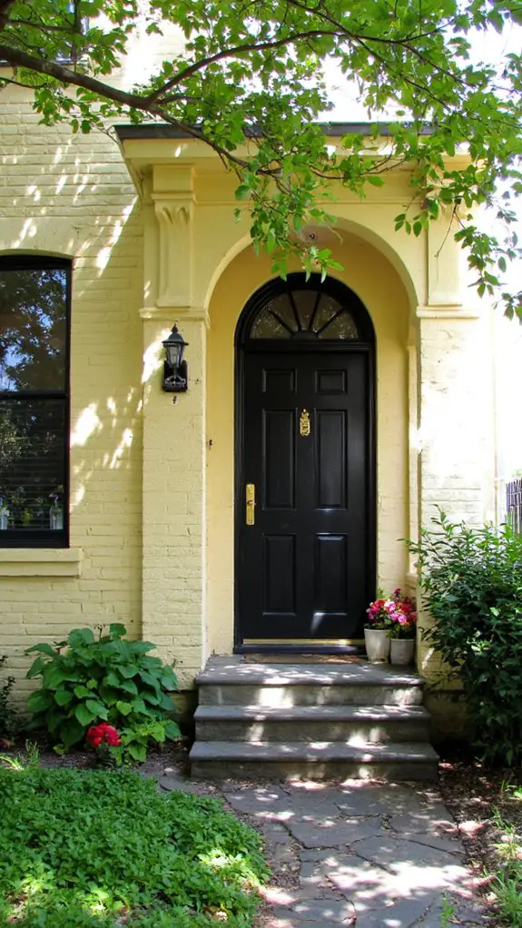 elegant contrast in exterior