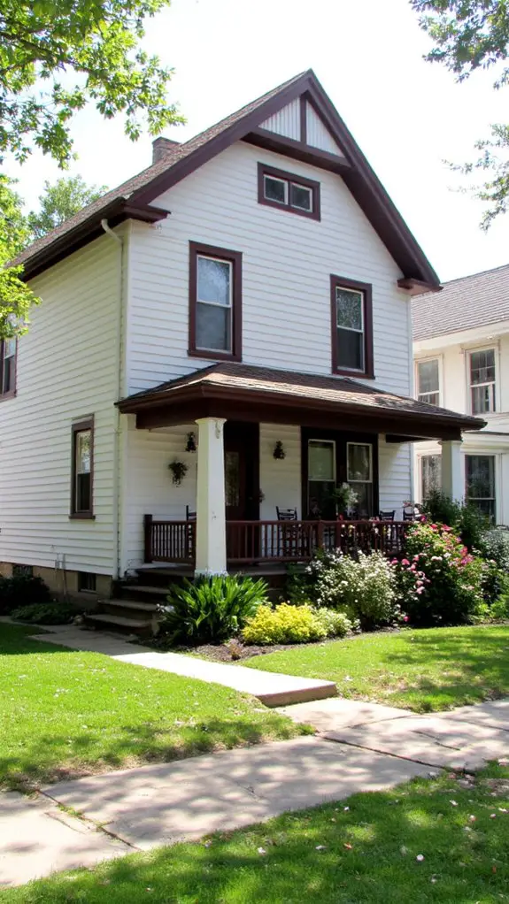 elegant contrast in siding
