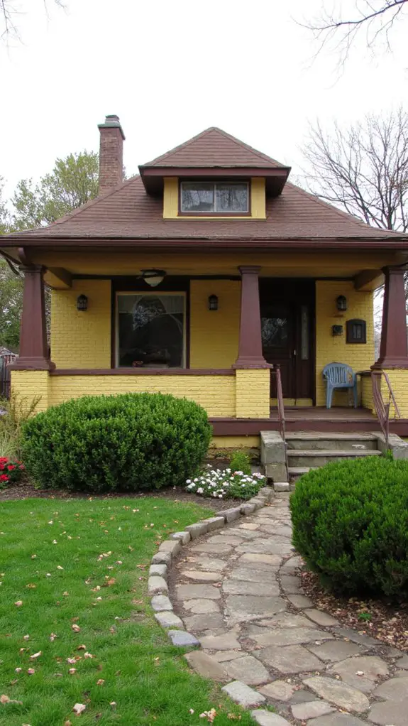 elegant contrast with yellow