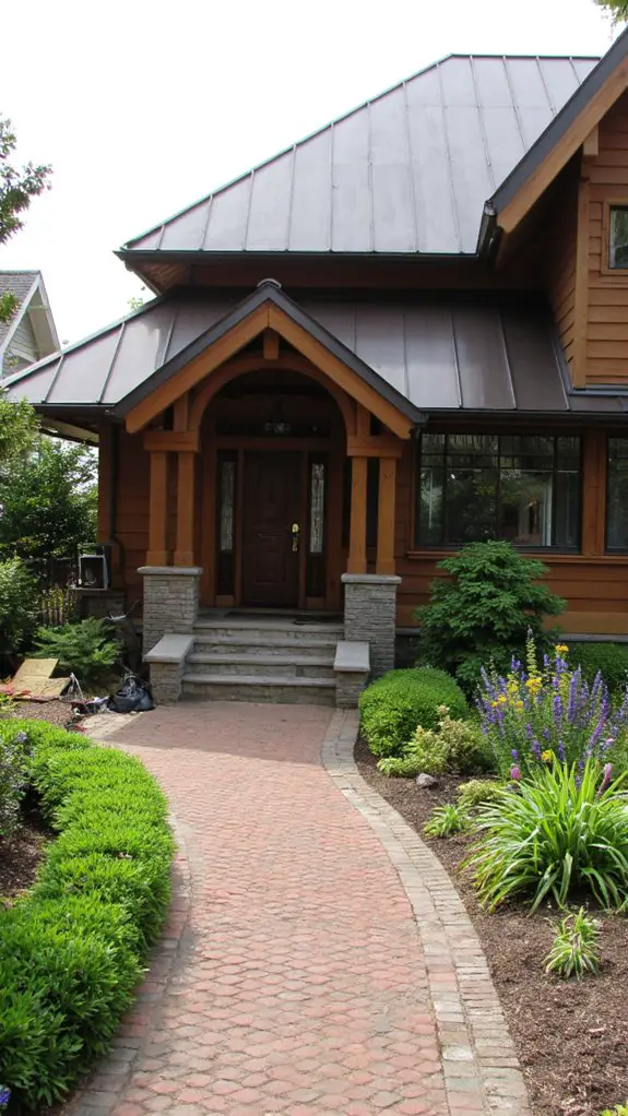 elegant craftsman with overhangs
