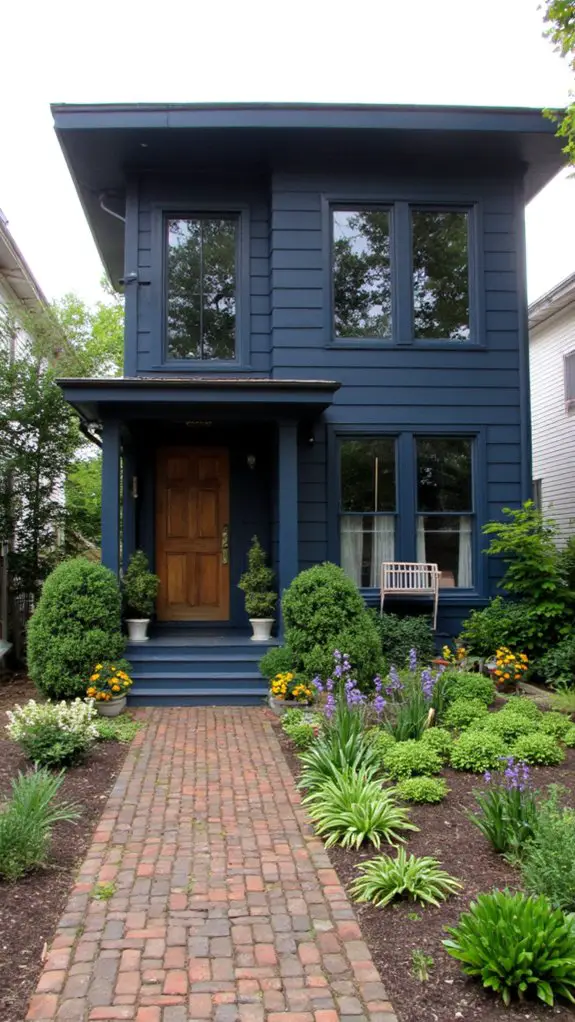 elegant dark blue gray combination