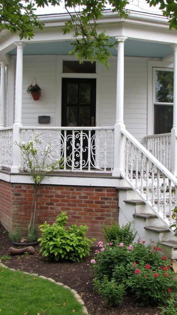 elegant decorative railings enhance