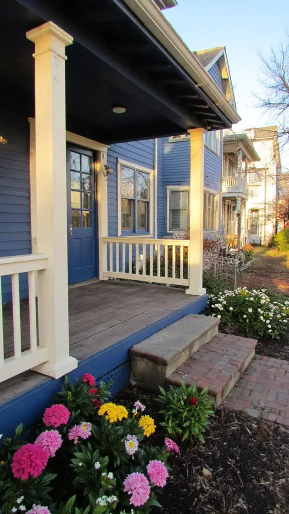 elegant deep blue contrast