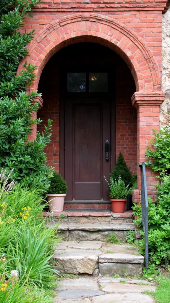 elegant deep brown architecture