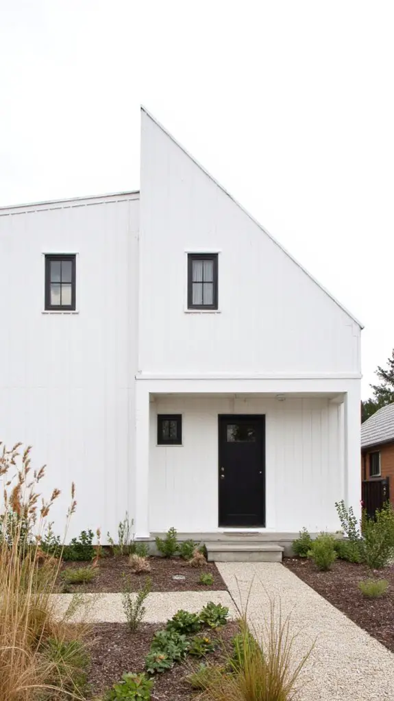 elegant geometric white simplicity