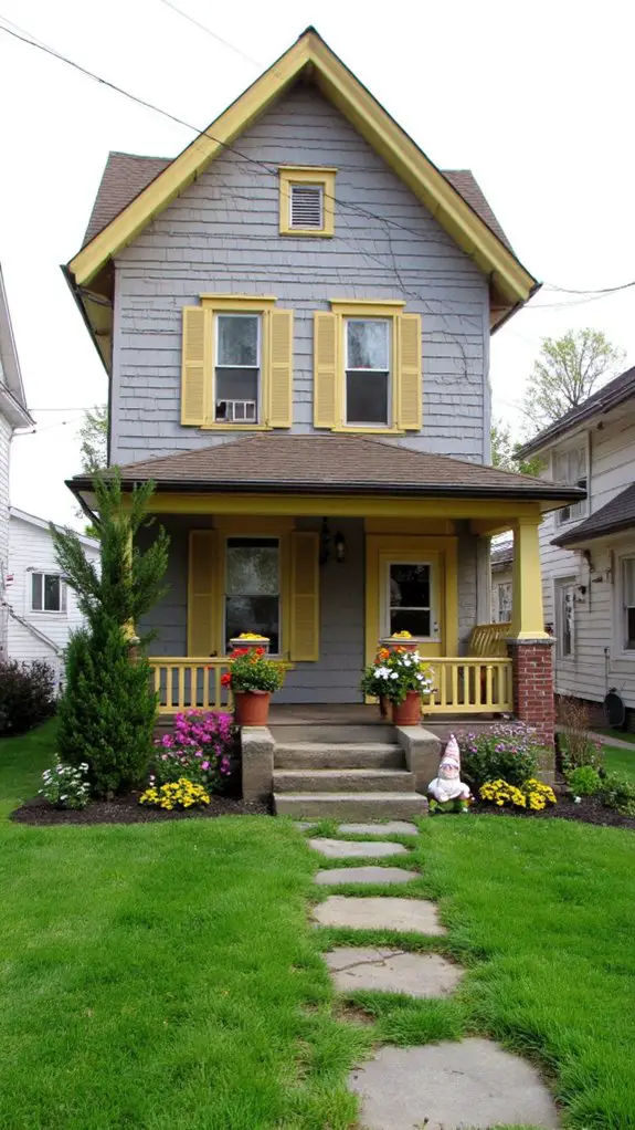 elegant gray and yellow