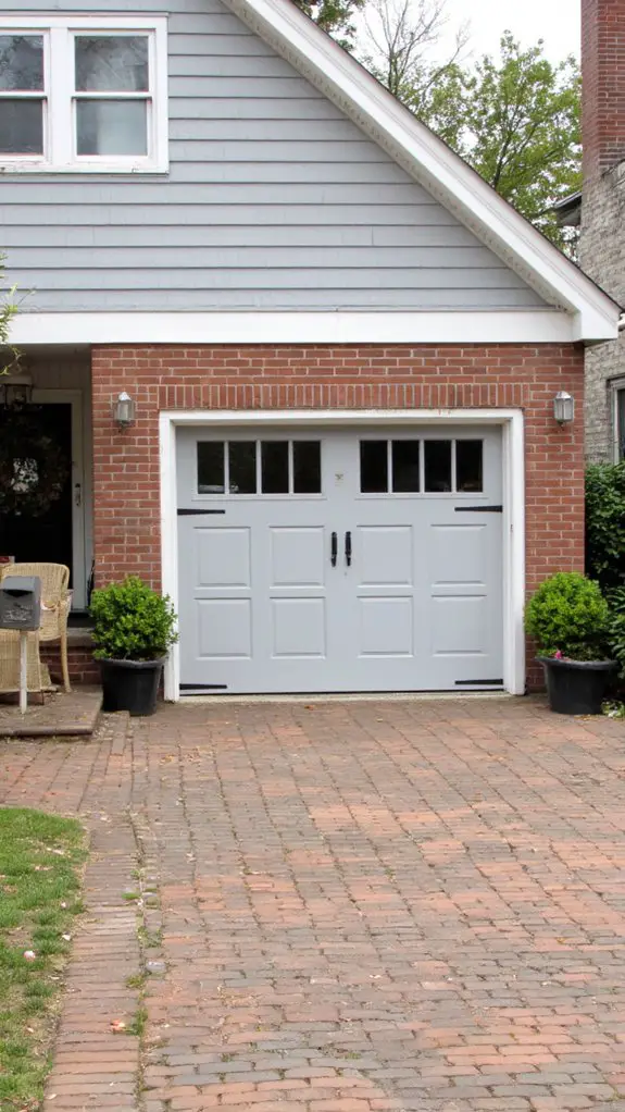 elegant gray garage door