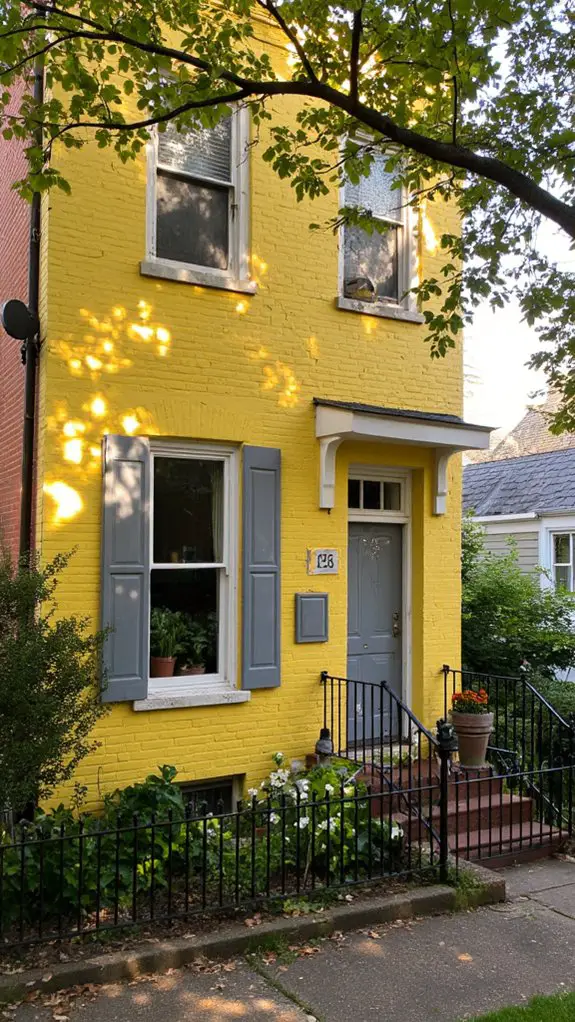 elegant gray shutters enhance