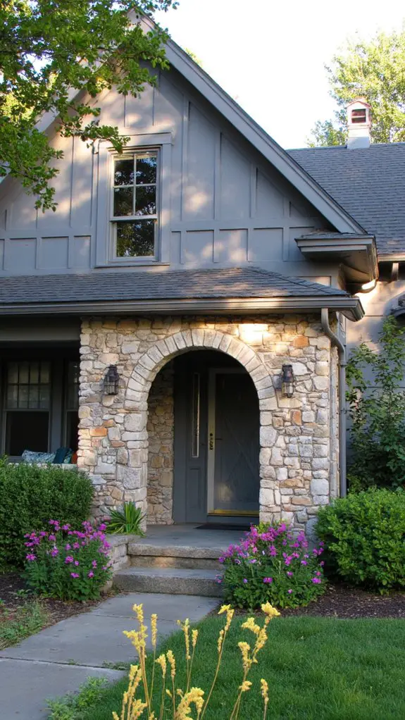 elegant gray stone combination